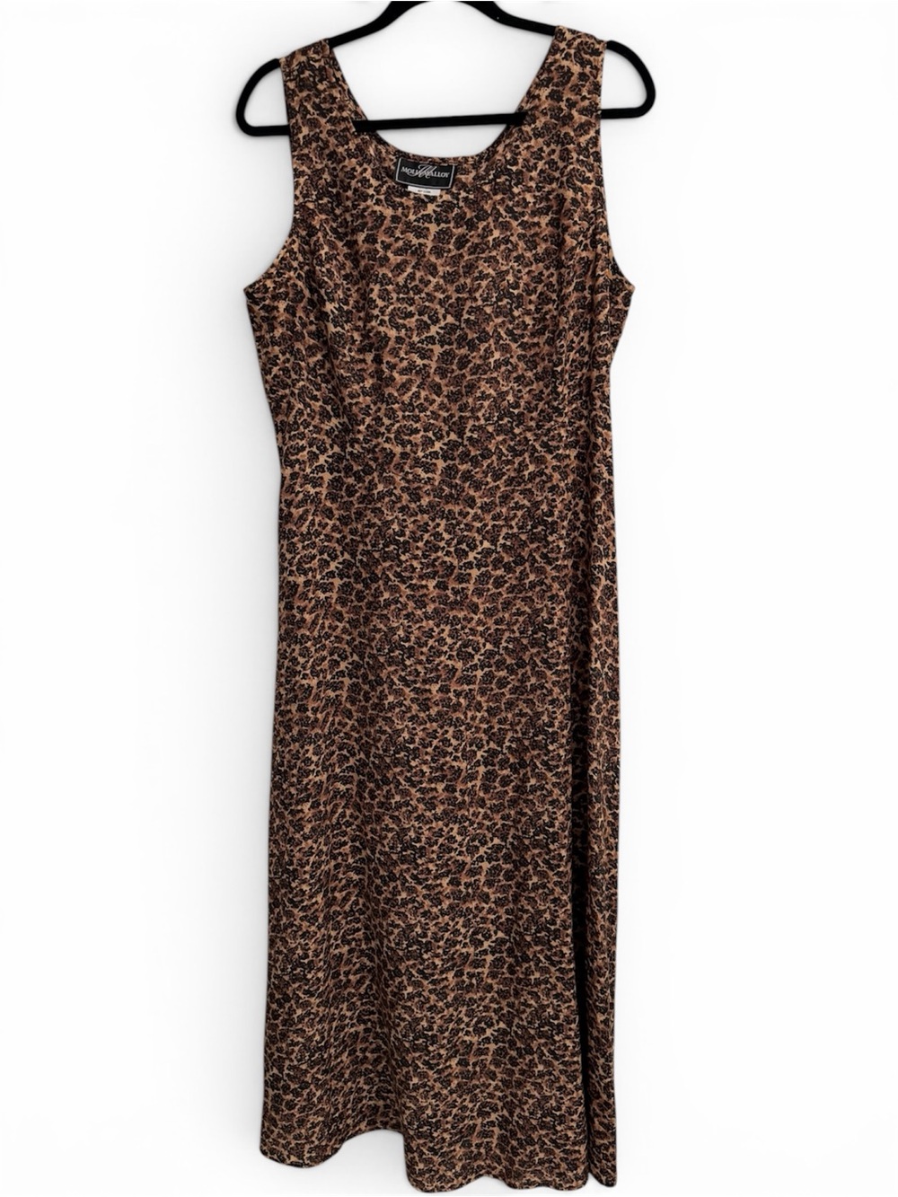 Molly Malloy Sleeveless Leopard Print Maxi Dress